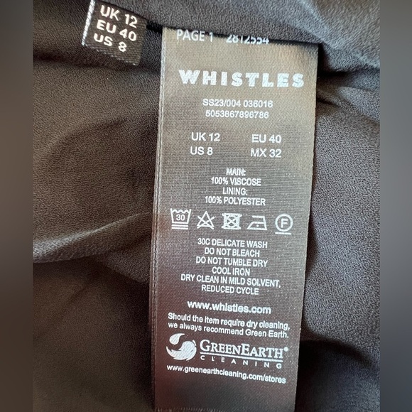 WHISTLES Classic Leopard Shirred Dress NWT - Picture 16 of 16